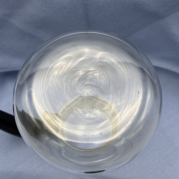 Vtg MCM Corning Ware Small Heat Proof Glass Coffee Carafe Tea Pot 2 Cups Clear - Picture 6 of 12